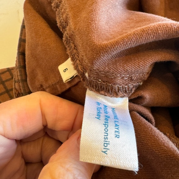 Marine Layer Rust Plaid Cropped Pants - Picture 14 of 15